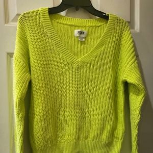 Lime Green Victoria Secret Pink Sweater